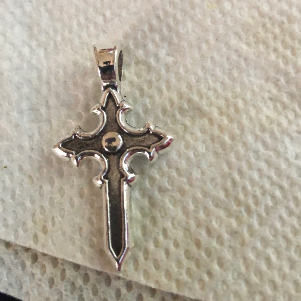 Silver plated cross